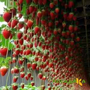 Клубника ампельная Анастасия купить по цене от 370р. в интернет-магазине «Посадика» с доставкой почтой в в Щелкиное и по всей России – [изображение №1].