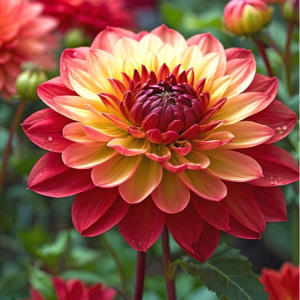 Георгин Оникс Найт купить по цене от 590р. в интернет-магазине «Посадика» с доставкой почтой в в Щелкиное и по всей России – [изображение №1].