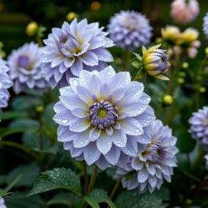 Георгин Акварель купить по цене от 680р. в интернет-магазине «Посадика» с доставкой почтой в в Щелкиное и по всей России – [изображение №1].